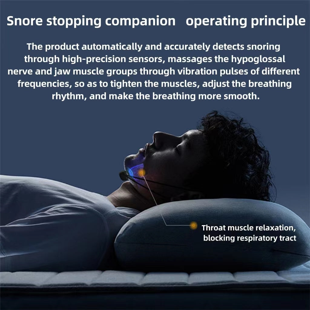 "Smart Anti-Snoring Device: Quiet, Restful Sleep Awaits!"