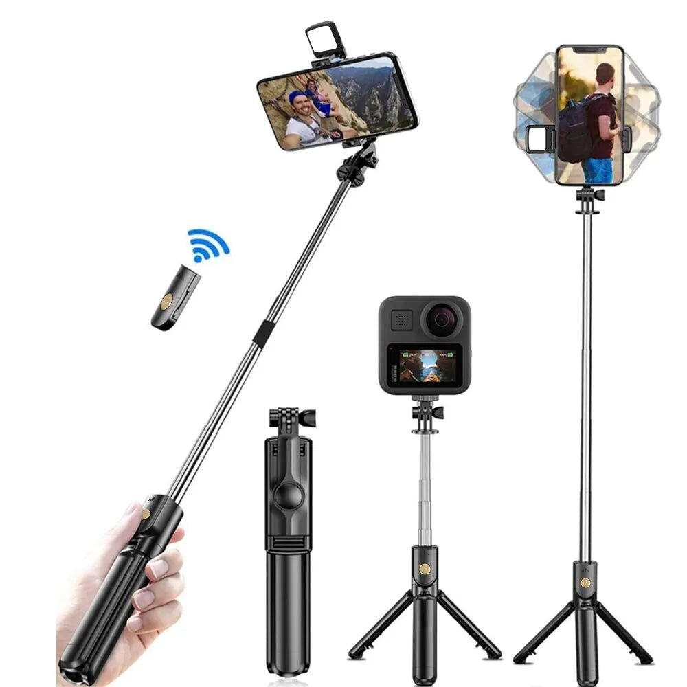 360° Flexible Sports Camera Tripod with Wireless Remote