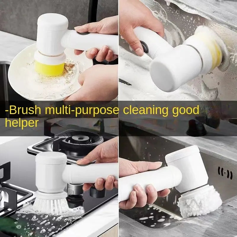 Wireless Electric Cleaning Brush for Kitchen & Bathroom Scrubbing